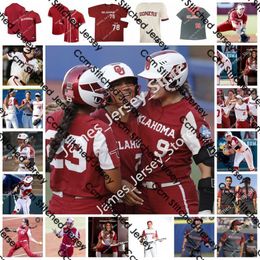 2022 NCAA Ed Oklahoma Sooners Softball Baseball Jersey OU 88 EMMY GUTHRIE 98 JORDY BAHL 1 KINSEY KOELTZOW 4 SHANNON SAILE 6 PAIGE KNIGHT 7 OLIVIA RAINS Jerseys