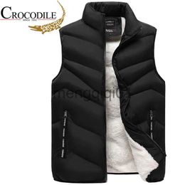 Men's Down Parkas Brand Down Cotton Vest Mens Winter Fleece Warm Lamb Fleece Jacket Men's Thick Plus Size Youth Jacket Waistcoat S-8XL Vests Gilet J231107