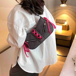 Shoulder Bags Handbags Tie Crossbody Bags for Women 2023 FasionSmall Soulder andbags and Purses Underarm Bagstylishhandbagsstore