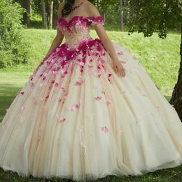 Yellow Shiny Sweetheart Quinceanera Dresses Birthday Party Elegant Tulle Beads Crystal Evening Prom Dresses for Women Ball Gown