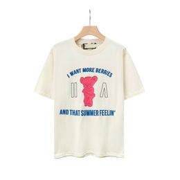 Men's T-Shirt Fashion Men's T-shirts 2023 GGity New cotton soft anti-wrinkle retro decorative printing letters casual student lovers short sleeve 013-02