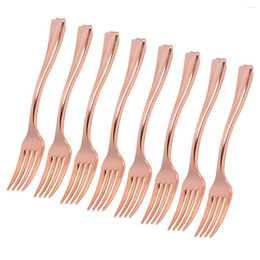 Dinnerware Sets 24 Pcs Dessert Fork Child Wedding Silverware Plastic Mini Forks Disposable Fruit