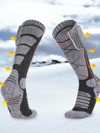 Sports Socks Winter Electric Heated Battery Powered Warmth Thicken For Men&Women Outdoor Skiing Cycling Sport Keep Warm