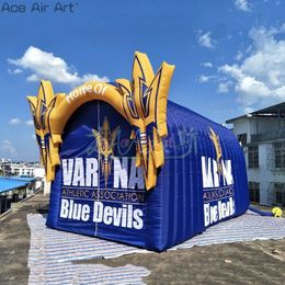 Custom Pop Up Trident Tunnel Canopy Inflatable Tunnel Tent Awning with Logo for Outdoor Sports or Events