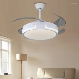 Simple Invisible Fan Lamp Modern Fashion Home Living Room Bedroom LED Office El Light