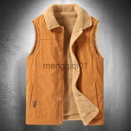 Men's Down Parkas Fleece Vest Jacket Men Sleeveless Jackets Autumn Winter Coats Outdoor Coats Men Military Style Clothes Vests J231107