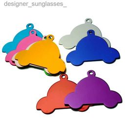 Keychains Lanyards Wholesale 20Pcs Nameplate Customize Pet ID Tags DIY Engraving Dog Identity Tag Aluminium Dogs ID Plate Keychain For Car KeyL231107