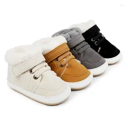 Boots Toddler Infant Baby's Shoes Winter Snow Hook Loop Closure Warm Baby First Walker Children's Casual