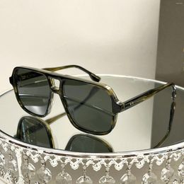 Sunglasses Classic Double Bridge Model For Men's Fashion Designer Women's Glasses Retro Trendy