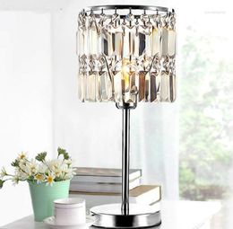 Table Lamps Modern Fashion Crystal Study Dinning Room Lighting Lights Lamp Desk Decorate Light For SJ139