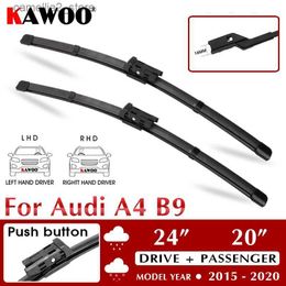 Windshield Wipers KAWOO Wiper Car Wiper Blades for Audi A4 (B9) 2015 - 2020 Windshield Windscreen Window Wash 24"+20" LHD RHD Auto Accessories Q231107