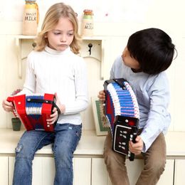 Childrens Accordion Small Accordion Childrens Early Education Instrument Colour Optional 7 Key 3 Air Valves Kids ABS Toy