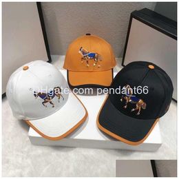 Stingy Brim Hats Luxury Designer Baseball Cap Brand Outdoor Womens Wide Letter H Caps Fashion Bucket Mens Trend Classic Sun Beanie D Dh9Mf