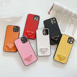 Luxury Designer Leather Cell Phone Cases for iPhone 11 12 13 14 15 Plus Pro Max Protect Case Brand Back Cover Mobile Shell