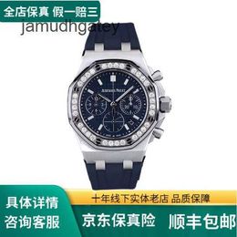 Ap Swiss Luxury Wrist Watches Royal Ap Oak Offshore Series 26231 Precision Steel Inlaid Diamond Leisure Women's Mechanical Wristwatch 26231 YU9U