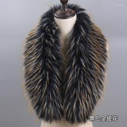 Scarves Super Large Faux Fur Collar For Women Men Children Scarf Winter Jackets Hood Warm Fluffy Fake Decor Cloth Accessories