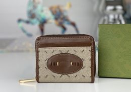 Womens designer wallets luxurys Ophidia zipper mini cion purse double letter short card holder high-quality woman fashion small clutch bag with original box