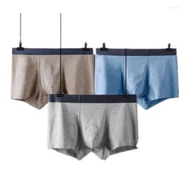 Underpants Graphene Men Underwear Modal Seamless Boxer Briefs Men's 60 Cotton Youth Slim Solid Colour Big Silver Side Shorts