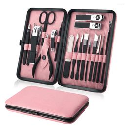 Nail Art Kits Professional 18 PCS Manicure Set Kit Pedicure Scissor Tweezer Eyebrow Cutter Clipper Stainless Steel Care Tool Sets