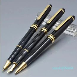 Classic Black Resin Rollerball pen Ballpoint pen Fountain pens Stationery school office supply