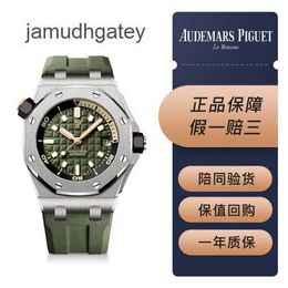 Ap Swiss Luxury Wrist Watches Royal Oak Offshore Series 15720st Watch 42mm Automatic Mechanical Green Men's Watch WHNO