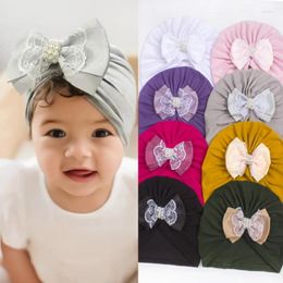 Hair Accessories Winter Fleece Warm Baby Hat Children's Bow