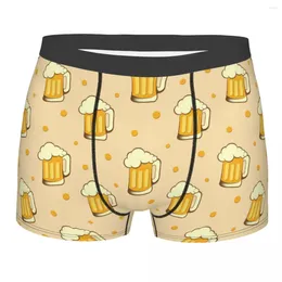 Underpants Pattern With Beer Mug Men Underwear Boxer Briefs Shorts Panties Humour Breathable For Male