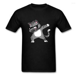 Men's T Shirts Cool Dabbing Cartoon Funny Men Anime Shirt RabbitCatPandaDog Summer Hip Kitten T-shirt Baby Girls Present 3D Clothing