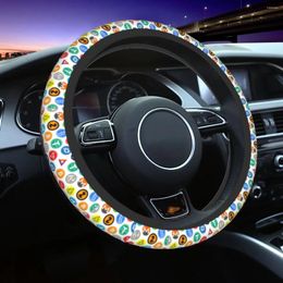 Steering Wheel Covers Altcoin Blockchain Logo Universal Cover For SUV Ethereum Car Protector Auto Accessories