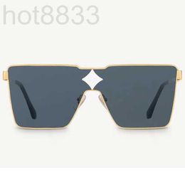 Sunglasses Designer Women Mens Cyclone Metal Z1700u Black Lens Gold Frame Men and Womens Fashion Glasses Size 58-16-140 with Original Box VESA