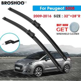 Windshield Wipers Car Wiper Blade For Peugeot 5008 32"+28"R 2009-2016 Auto Windscreen Windshield Wiper Blades Window Wash Push Button Arm Q231107