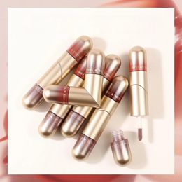 Lip Gloss Double Tube Can Rotate Heart Shape Hydrating And Moisturizing Plump Lips Glass Oil Glitter Mirror Glaze Makeup