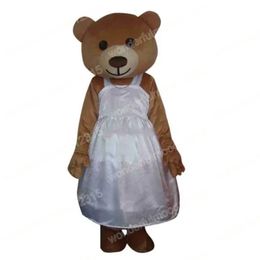 Performance Wedding Bear Mascot Costumes Carnival Hallowen Gifts Adults Size Fancy Games Outfit Holiday Outdoor Advertising Outfit Suit