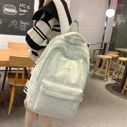 School Bags Fashion Hundred Ladies Large Capacity Cute Small Fresh Love Student Schoolbag Simple Casual Outdoor Travel Storage Backpack