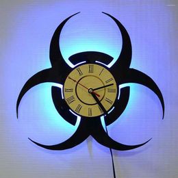 Wall Clocks Art Clock Zom Bie Crisis Record Home Vintage Nostalgic 12 Inch Decor