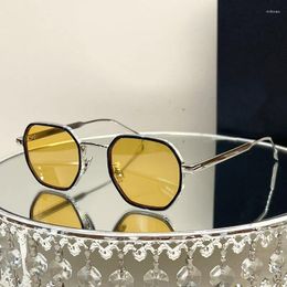 Sunglasses 2023 Designer Vintage Oval For Women Transparent Lens Glasses And Men UV400 Square