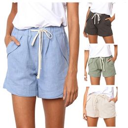 Women's Shorts Women 2023 Summer Beach Europe Elastic Cotton Casual Female Spot For Woman YRW6931