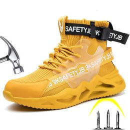 Dress Shoes Brand Breathable Safety Steel Toe Caps AntiSmashing AntiPiercing Lightweight Comfortable Construction Site 230407