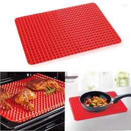 Baking Tools Multifunctional BBQ Pizza Mat Bakeware Silicone Pyramid Microwave Oven Placemat Tray Kitchen Accessories