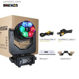 Moving Head Lights JMS WEBB LED Bees Eyes Zoom 7X20W Moving Head Light Lens Roat Dyamamic Effect For Nightclub Disco Party Wedding Q231107