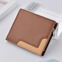 Wallets Short Men Slim Classic Coin Pocket Po Holder Small Male Wallet Print Quality Card Leather Purses