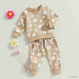 Clothing Sets Floral Print Baby Girls Clothing Newborn Fall Outfits Casual Long Sleeve Sweatshirt Tops Pants 2PCS Set Infant Suits