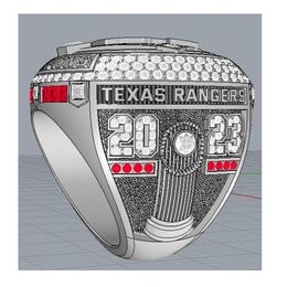 2022 2023 Baseball Rangers Seager Team Champions Championship Ring With Wooden Display box Souvenir Men Fan Gift