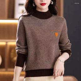 Women's Sweaters Korea Style Patchwork Print Chic Girl Lady Outwear Work Pullover Sweater Basic Shirts Fashion Women Autumn Winter Casual