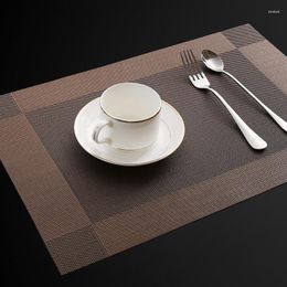 Table Mats Premium Anti-skid Rectangle Placemat Washable Dining Heat Resistant Pad Decorative Woven Place