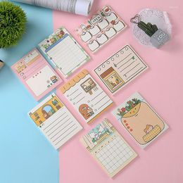 Sheets Cartoon Cute Sticky Notes Convenient Message Paper Korean Stationery Notebook School Supplies