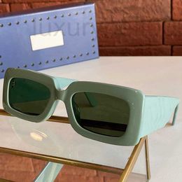 Sunglasses Designer NEW Womens Thick Sheet Female Women 0811S Square Plate Fre Oval Lenses Fishbone Mirror Leg Design SUN Glasses 0811 O46W