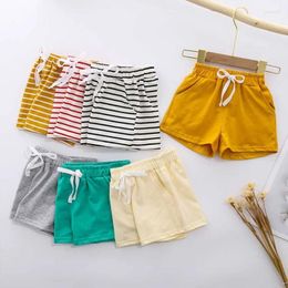 Shorts COOTELILI Girls Summer Children Cotton Clothes Baby Fashion Pants Boys Beach Pant 80-120cm