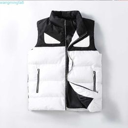 Men's Womens Cotton Vests Down Jacket Winter Designer Coats Hooded Waterproof Thick Sleeveless Outerwear Clothing Lqeu