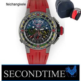 Richardmill Watch Mechanical Watches Richar Milles Rm6001 48mm Titanium Flyback Chronograph Annual Calendar Regatta